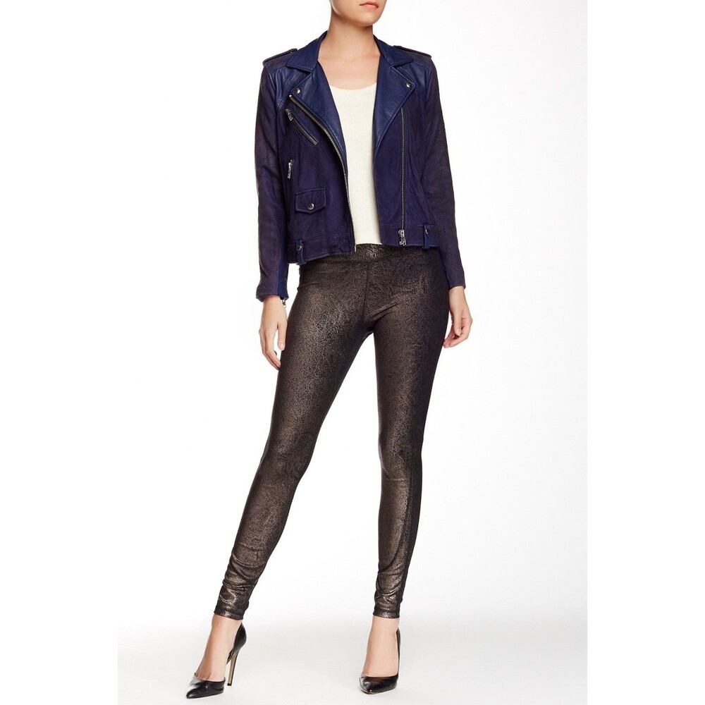 Joe's Jeans Off Duty Rhythm Bronze Metallic Leggings